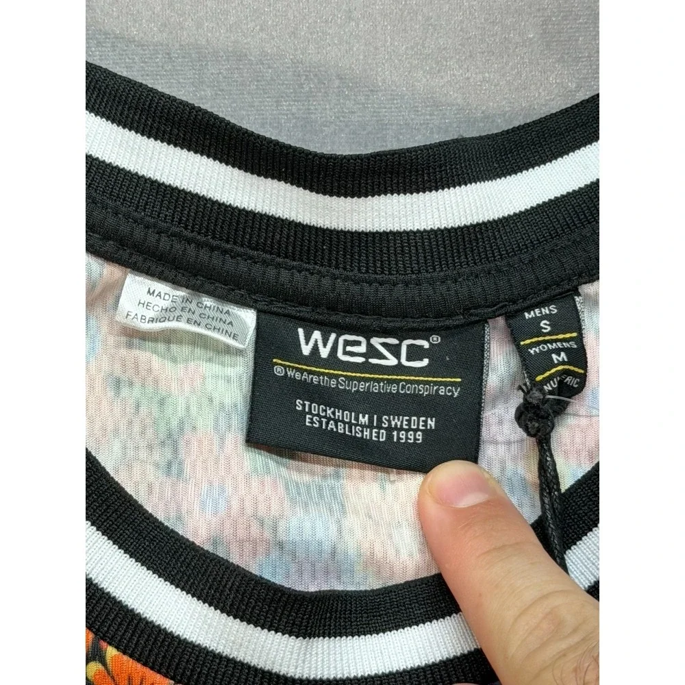 NWT WESC Flower Basketball Tank Top Size Small Men - Picture 6 of 11